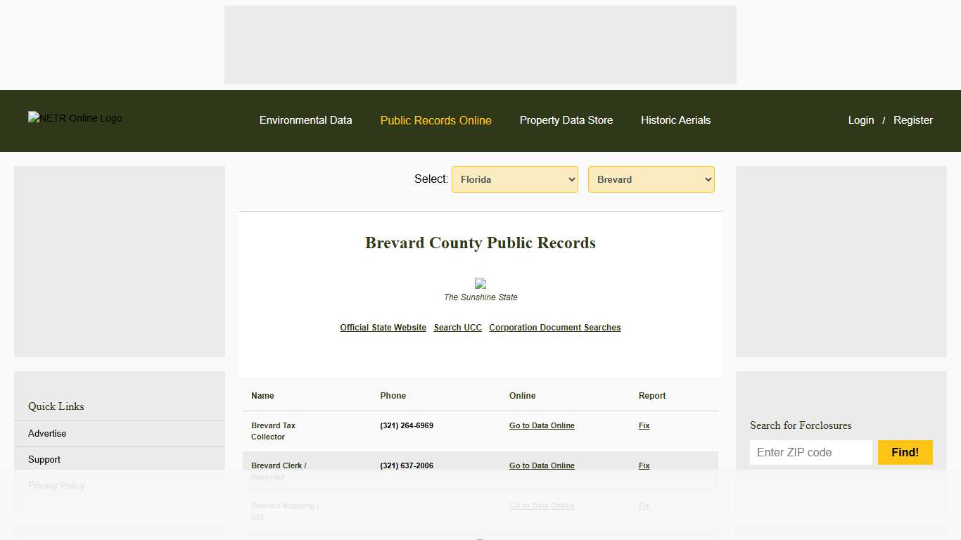 NETR Online • Brevard • Brevard Public Records, Search Brevard Records, Brevard Property Tax, Florida Property Search, Florida Assessor