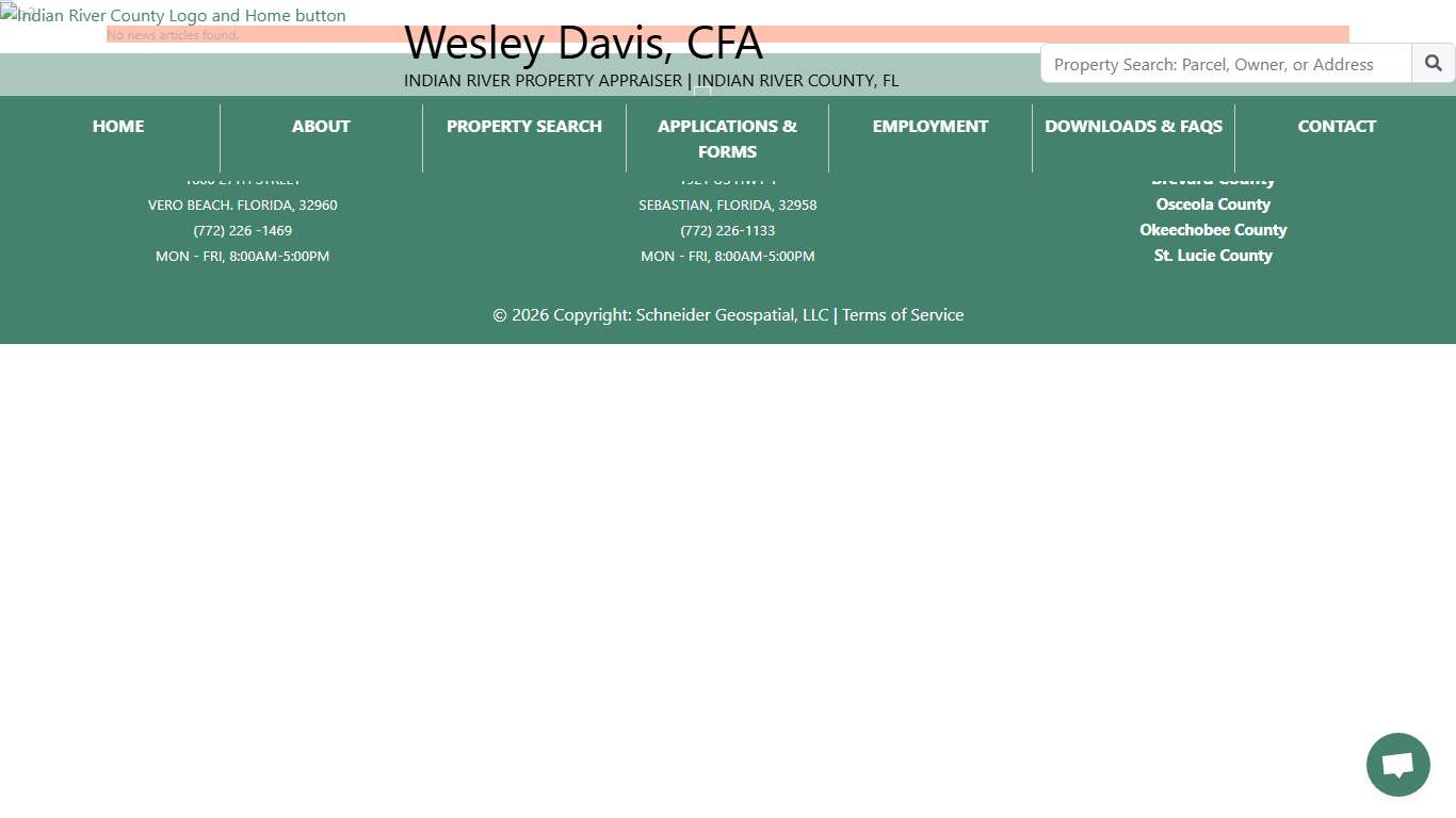 Indian River County Auditor - Indian River County Appraiser Office